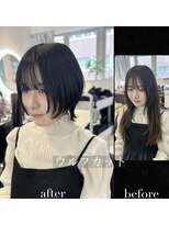 ホープ(hope)&nbsp;ウルフカット×ショートウルフ×before after