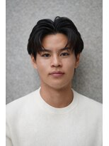 にもう&nbsp;センターパート/メンズヘア