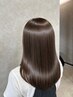 艶さらナチュラルストレート＋カット《お試しサイズホームケアTR付》￥14000～