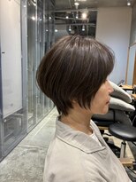 アルトル 池袋2nd(altru)&nbsp;◇大人40代50代60代ショートボブ丸みショート白髪ぼかし