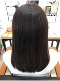ツヤ感重視のショコラブラウン☆セミロング