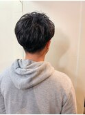 くせ毛風パーマ/ソフトツーブロック
