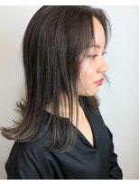 ヘア プロデュース キュオン(hair produce CUEON.) 伸ばしかけミディアム×ナチュラルグラデーション