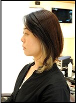 メタ(META)&nbsp;カット＋インナーカラ―のダブルカラ―