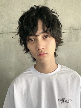 リット×ベリエ(Lit.×belier) ニュアンスパーマ/メンズウルフ/スパイラルパーマ/薩摩川内