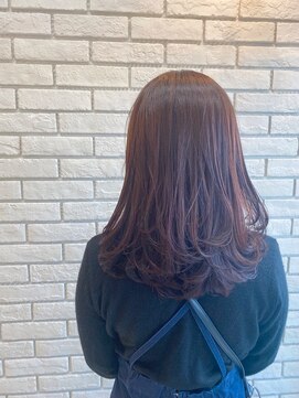 フルミー(fulme.) ふんわりレイヤースタイル♪艶カラーピンクブラウン！