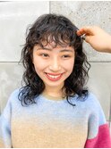 ミディアムパーマパーマヘアスパイラルパーマふわふわくるくる