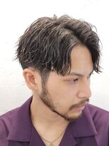 フィフス 原宿(fifth)&nbsp;メンズツーブロックマッシュ束感ショート波巻きスパイラルパーマ