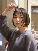オン眉ボブ/ミニボブ/ぱつっとボブ/前下がりボブ/梅田/茶屋町