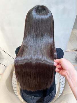 リール 銀座(R'EEL) 縮毛矯正×髪質改善カラー【ココアブラウン】