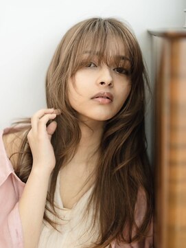 サラジュ 川西店(SARAJU) レイヤーロング×アッシュブラウン