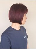 前下がりボブ×シアーピンク