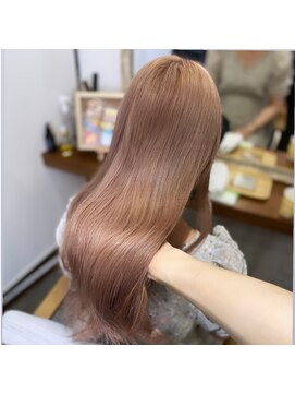 アソビセカンド 原宿(ASOBI 2nd) ピンクベージュ/インナーカラー/原宿/ダブルカラー/韓国