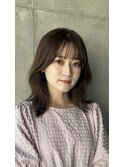 くびれミディアムパーマ/韓国風くびれパーマ