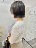 キートス 高知店(kiitos)&nbsp;○プツっと外ハネ切りっぱなしボブ20代30代40代