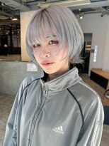 アルバム 池袋(ALBUM)&nbsp;くびレイヤーブルーシルバーフレンチカジュアル_ba500342