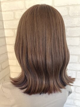 ルノン フィージュ(LUNON fieju) ミルクティーグレージュ/ダブルカラー/ミディアム/秋カラー