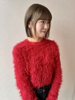 ラフ バイ マグ 南松本(R.A.F. by Mag) ショートボブダブルカラーハイトーンオリーブグレージュ