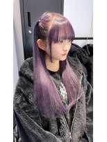 ホープ(hope)&nbsp;ラベンダーカラー×ハーフツインアレンジ【梅田】