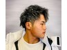 ホワイトメッシュ+パーマ(各種)+カット  ￥24800