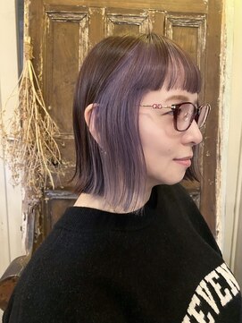 シーズ 栄(sea's) くびれボブ×インナーカラー