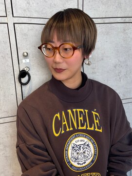 ヘアリゾート粋 新宿三丁目本店 マニッシュショート/ブラウンベージュ