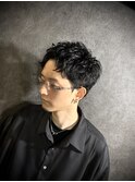 スパイキーショート×メンズショート×アップバング×men's