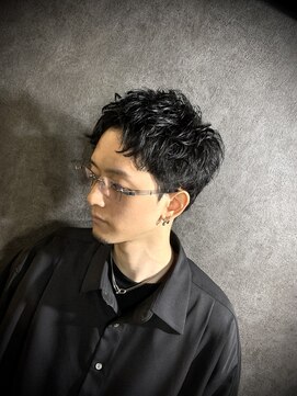 アウル 心斎橋(owl) スパイキーショート×メンズショート×アップバング×men's