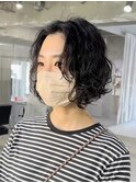 ショートパーマ/ニュアンスパーマ/ショートボブ/表参道/原宿