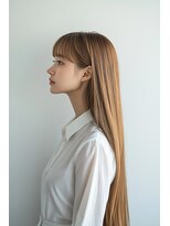 エダ 鎌倉(edA.) 小顔ロング＃髪質改善＃白髪ぼかし＃鎌倉＃40代＃グレージュ