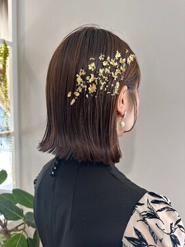 アストランティア 栄店(ASTRANTIA) ＊ASTRANTIA＊福井彩乃 ボブヘアセット×金粉