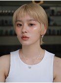 ピクシーショート/ブロンドショート/金髪ショート/ハイトーン