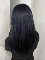 リュンヌ(Lune)&nbsp;レイヤー×ネイビーブルー/ブリーチカラー/ダブルカラー/YU293