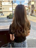 ロングウェーブパーマ/ハニーブラウン