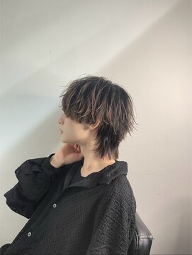 ワンズナゴヤ 名古屋栄店(ONE's NAGOYA) フェザーパーマブルーブラックスパイキーショートスペインカール