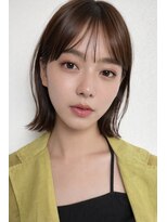 ベル 新宿(Belle) 顔周りカット/タンバルモリ/切りっぱなしボブ/韓国ヘア/小顔ヘア