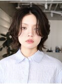 天神顔周りレイヤーカットミディアムボブパーマレイヤーパーマ
