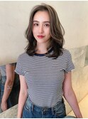 ワンホンレイヤー/ミルクティーブロンド/ダークブルー/栄矢場町