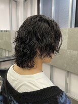 サンズ 梅田 中崎町(SUNS) 【梅田】メンズミディアムヘア色気スパイラルパーマ