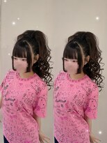 ヘアー アレス(hair ales)&nbsp;盛り髪 / ハーフ盛り