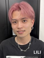 アンドメゾンオム(&Maison. homme)&nbsp;LILI/スパイキーショート/メンズ/ハイトーン/ピンクベージュ
