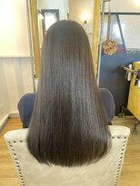 ラポール 蟹江(RAPPORT) 【髪質改善】ブリーチなし透明感カラー×憧れサラツヤストレート