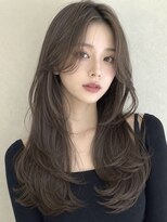 ベル 新宿(Belle)&nbsp;レイヤーウルフ/韓国風レイヤーカット/ミルクティーベージュ