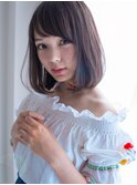 『HIROIN』斜めバングハニーヘアボブ『山村雄貴』