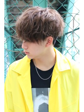 ネイビー(NAVY) ネープレス刈り上げハーフスパイラルパーマスマートマッシュ☆