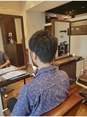 【お客様フォト】清潔感のある2ブロックメンズショート