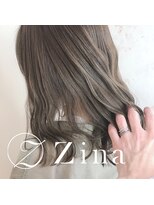 ジーナ 船橋(Zina)&nbsp;小顔セミウェットウェーブピンクベージュハイライトカラー