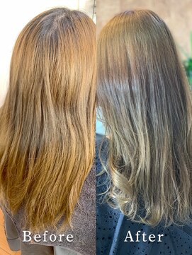 アークスヘアー 大人可愛い外国人風透明感カラーアッシュベージュ