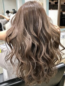 ルノン(LUNON) ★ロングレイヤースタイル ピンクベージュ★