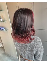 エイト 沖縄豊崎店(EIGHT toyosaki)&nbsp;【EIGHT 豊崎】お客様スタイル_フェイスフレーミング×裾カラー